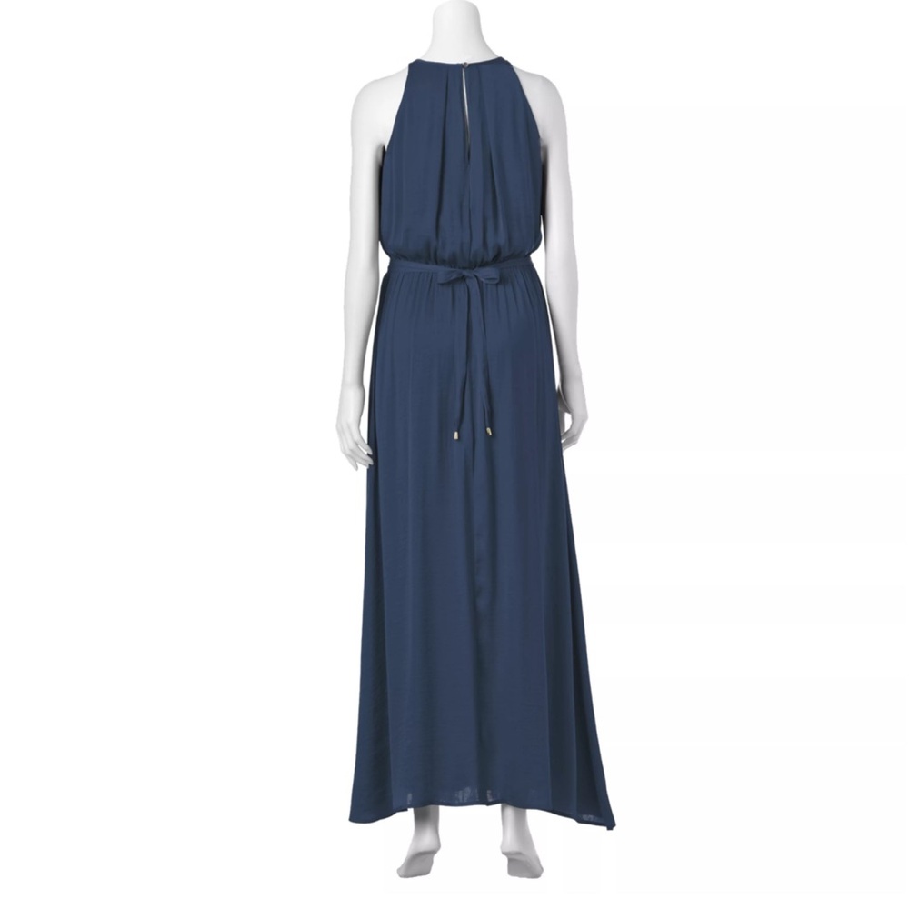 Jennifer Lopez Deep Blue Maxi Dress